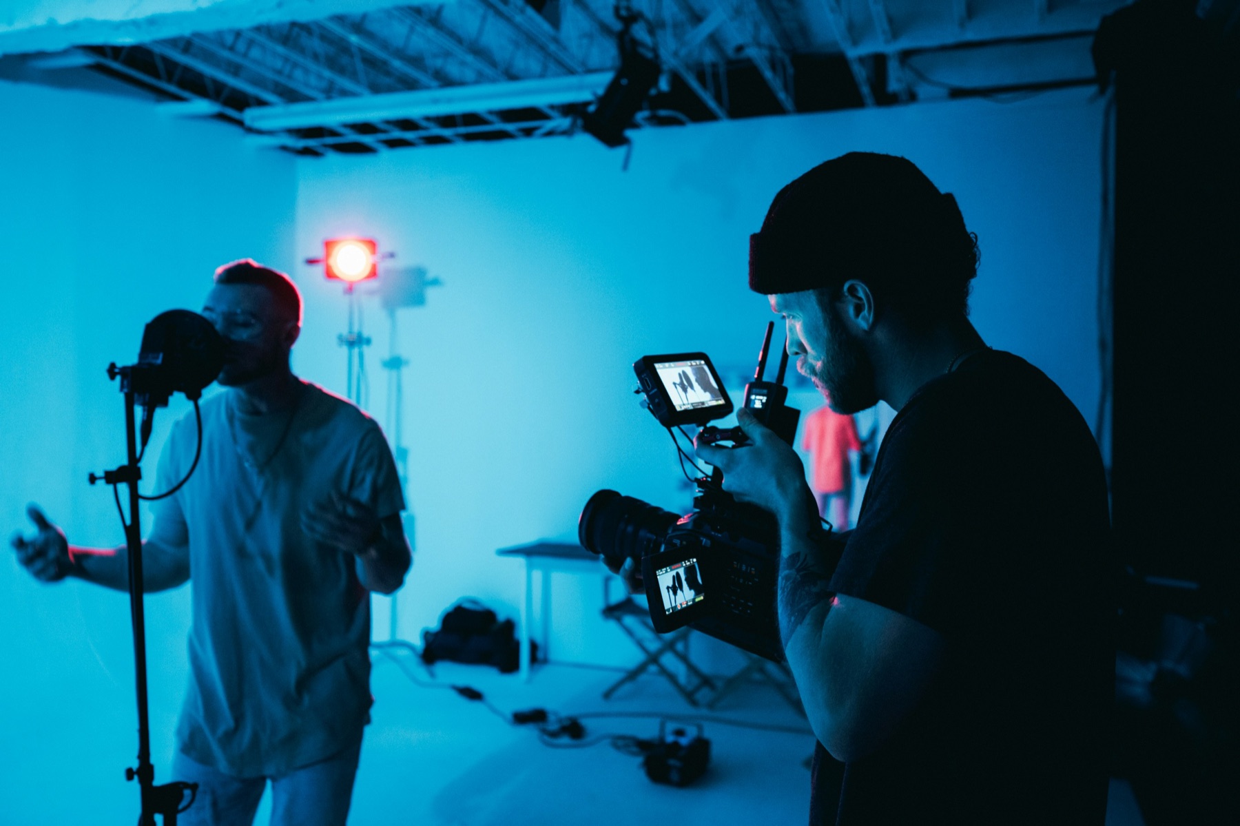 Tournage d'un documentaire musical